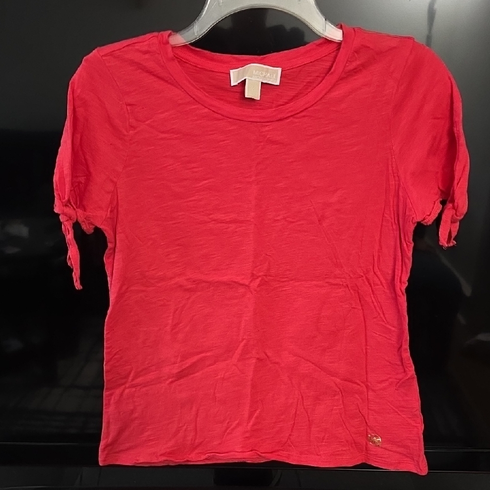 Michael Kors Bright Red Short Sleeve Tee